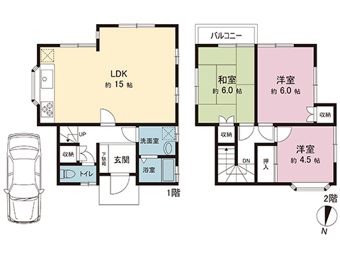 中古戸建 相模原市中央区水郷田名１丁目 JR相模線上溝駅 1,549万円
