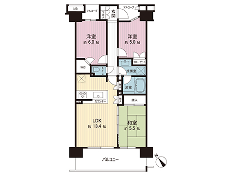 中古マンション 神奈川県座間市南栗原４丁目 相鉄本線かしわ台駅 3,180万円