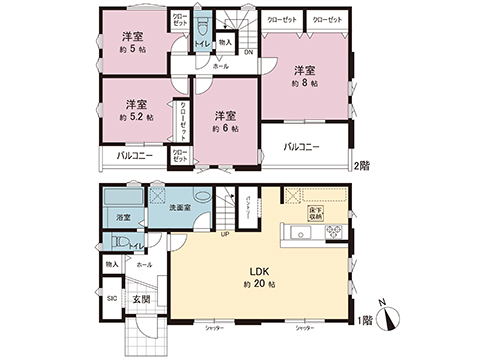 新築戸建 横浜市瀬谷区南瀬谷１丁目 相鉄本線瀬谷駅 5,999万円