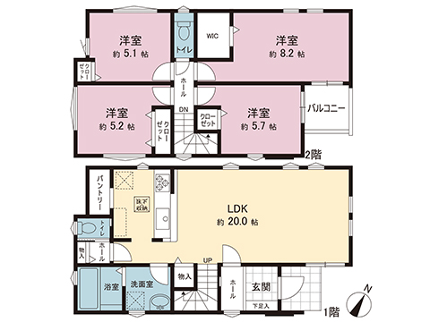 新築戸建 さいたま市緑区東浦和７丁目 JR武蔵野線東浦和駅 5,199万円