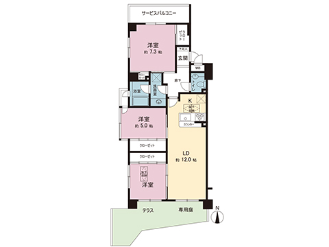 中古マンション 府中市是政５丁目 西武多摩川線是政駅 2,700万円