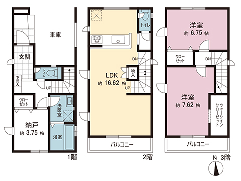 新築戸建 さいたま市南区根岸２丁目21-13（住居表示未確定） JR武蔵野線南浦和駅 5,099万円