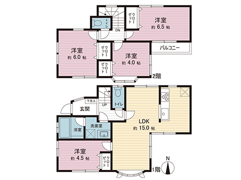 中古戸建 茅ヶ崎市東海岸北５丁目 JR東海道本線(東京〜熱海)茅ヶ崎駅 4,380万円