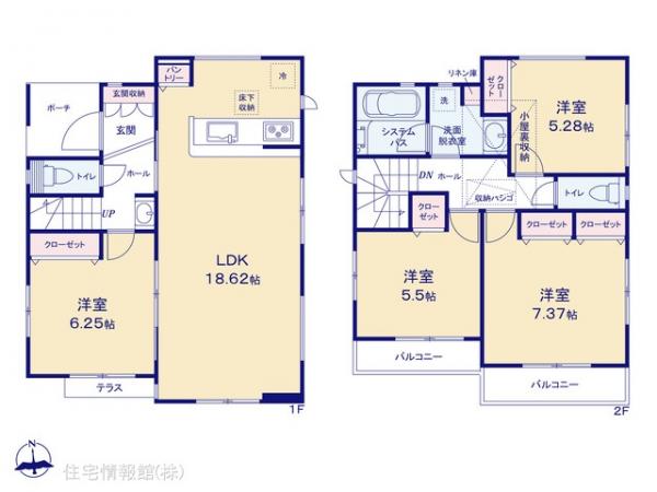 新築戸建 神奈川県横浜市緑区三保町 JR横浜線中山駅 6,180万円