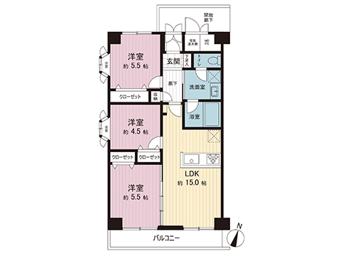 中古マンション 大和市深見西６丁目 小田急江ノ島線鶴間駅 2,480万円