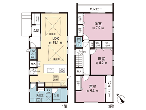 新築戸建 さいたま市南区大谷場２丁目 JR京浜東北線浦和駅 6,290万円