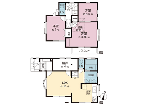 中古戸建 相模原市中央区田名 JR相模線上溝駅 1,860万円