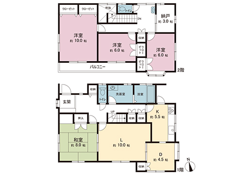 中古戸建 日高市横手２丁目 西武池袋線飯能駅 1,990万円