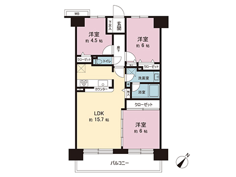 中古マンション 座間市相模が丘１丁目 小田急線小田急相模原駅 4,180万円