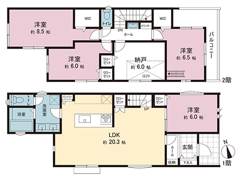 新築戸建 横浜市泉区岡津町 JR東海道本線(東京〜熱海)戸塚駅 4,980万円