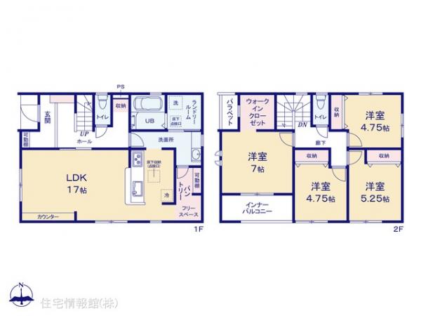 新築戸建 千葉県船橋市三山９丁目10-26 京成本線実籾駅 4,490万円
