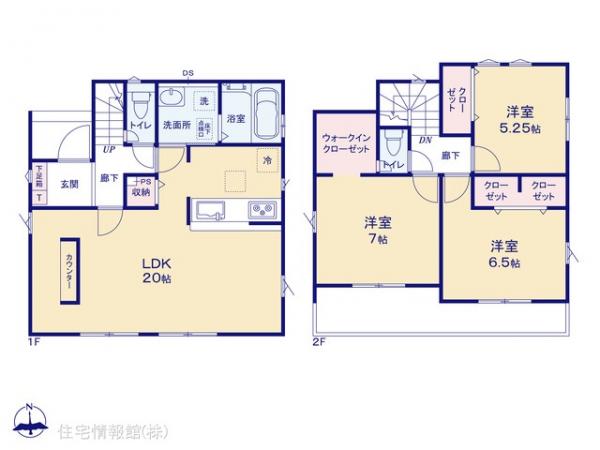 新築戸建 埼玉県新座市石神２丁目11 西武池袋線ひばりヶ丘駅 3,499万円