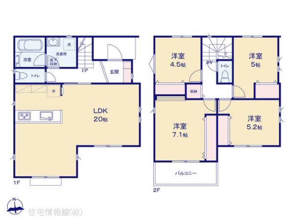 新築戸建 神奈川県相模原市中央区田名6113 JR横浜線橋本駅 3,580万円