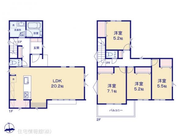 新築戸建 神奈川県相模原市中央区田名6113 JR横浜線橋本駅 3,380万円