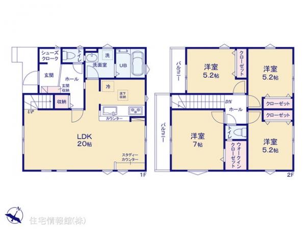 新築戸建 東京都町田市大蔵町1610-5 小田急線鶴川駅 4,999万円
