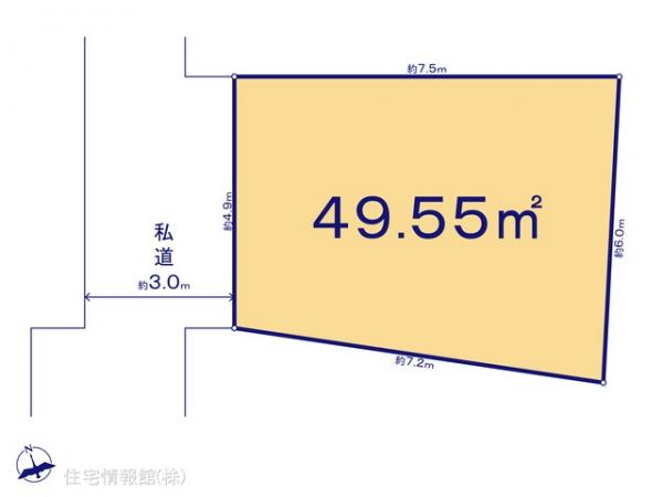 土地 東京都北区西ケ原３丁目41-9 南北線西ケ原駅 3,480万円