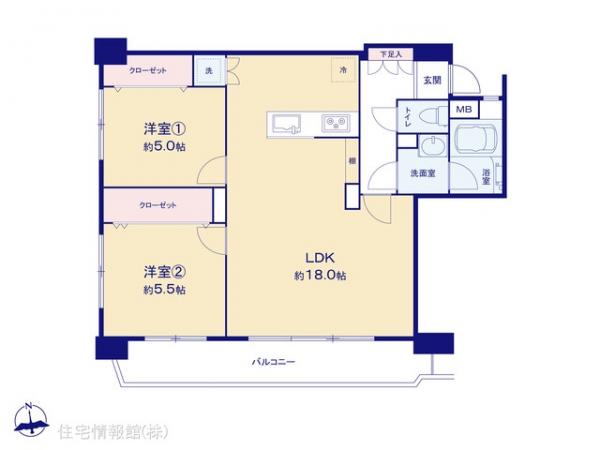 中古マンション 東京都足立区加平１丁目6-3 千代田線北綾瀬駅 2,499万円