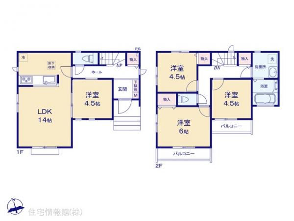 新築戸建 千葉県船橋市東船橋５丁目11-17 JR中央・総武線東船橋駅 6,390万円