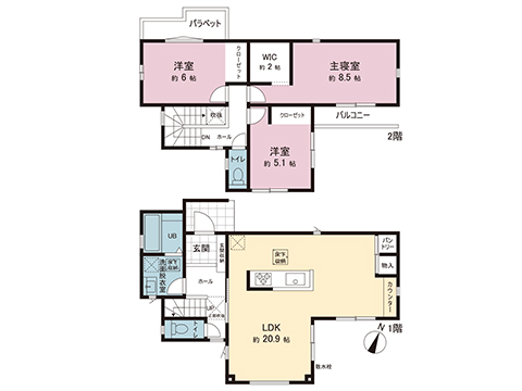 新築戸建 宇都宮市日の出１丁目 東武宇都宮線南宇都宮駅 3,598万円