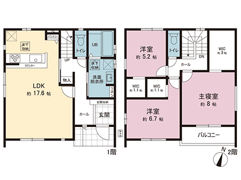 新築戸建 宇都宮市日の出１丁目 東武宇都宮線南宇都宮駅 3,398万円
