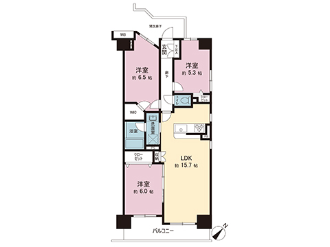 中古マンション 横浜市港北区新横浜１丁目 JR横浜線新横浜駅 6,480万円