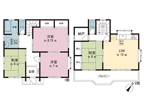 中古戸建 春日部市増富 東武野田線豊春駅 1,690万円