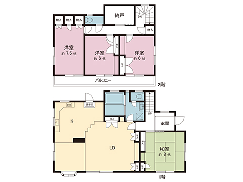 中古戸建 宇都宮市瑞穂２丁目 JR東北本線（宇都宮線）雀宮駅 1,750万円