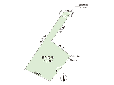 土地 宇都宮市清住３丁目 東武宇都宮線東武宇都宮駅 400万円
