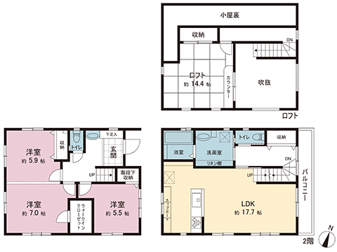 新築戸建 流山市野々下５丁目 東武野田線豊四季駅 4,499万円