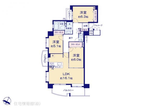 中古マンション 埼玉県さいたま市桜区南元宿２丁目27-1 JR埼京線南与野駅 3,799万円