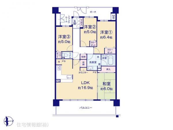 中古マンション 東京都町田市小山ヶ丘５丁目7-1 京王相模原線多摩境駅 5,090万円
