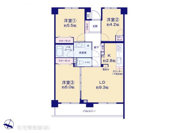 中古マンション 東京都江戸川区中葛西１丁目42-15 東西線葛西駅 4,490万円