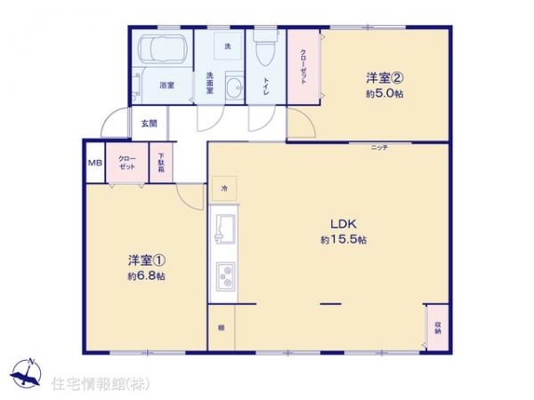 中古マンション 神奈川県相模原市南区相武台団地２丁目7-8 小田急線相武台前駅 1,590万円