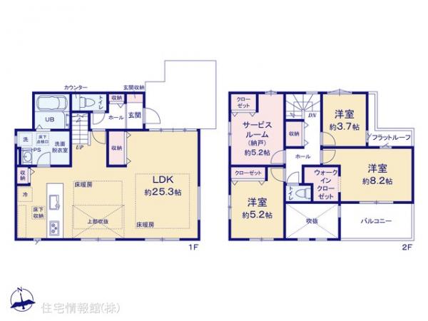 新築戸建 千葉県市川市北方２丁目800-6 京成本線鬼越駅 7,299万円