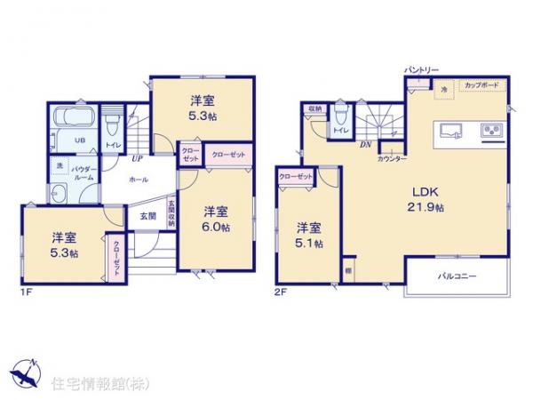 新築戸建 神奈川県横浜市緑区鴨居町825 JR横浜線鴨居駅 5,290万円