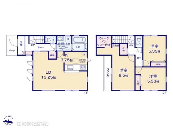 新築戸建 東京都東久留米市中央町３丁目15-41 西武池袋線東久留米駅 4,280万円
