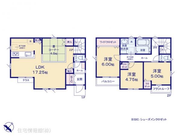 新築戸建 東京都立川市柴崎町５丁目14 多摩モノレール柴崎体育館駅 4,780万円