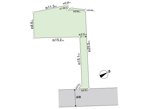 土地 町田市上小山田町 JR横浜線淵野辺駅 1,380万円