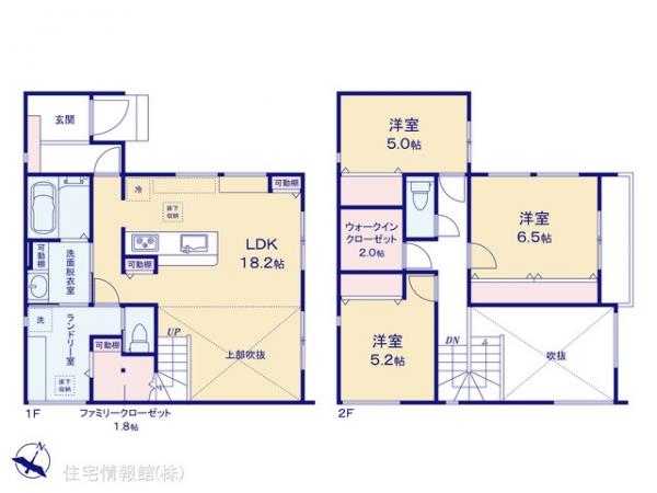 新築戸建 埼玉県ふじみ野市市沢２丁目1-2 東武東上線ふじみ野駅 6,480万円