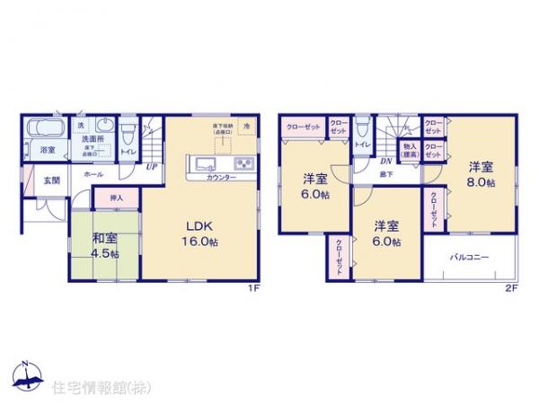 新築戸建 千葉県松戸市六高台２丁目74 東武野田線六実駅 3,880万円