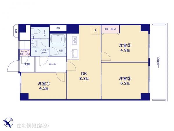 中古マンション 東京都江戸川区平井７丁目17-11 JR中央・総武線平井駅 3,399万円