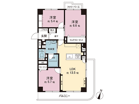 中古マンション 杉並区大宮２丁目 京王井の頭線西永福駅 5,199万円