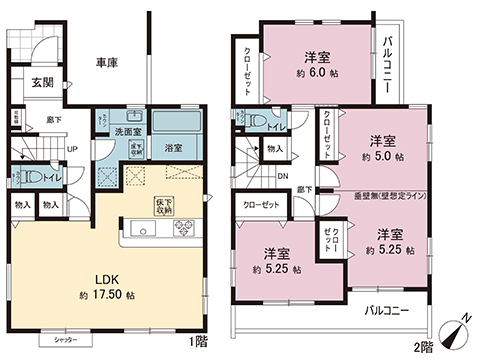 新築戸建 埼玉県蓮田市西城１丁目 JR東北本線（宇都宮線）蓮田駅 2,990万円