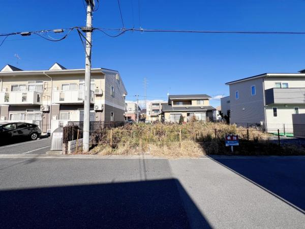 宇都宮市平松４丁目　土地 前面道路含む現地写真