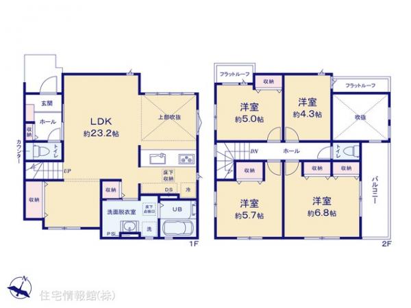 新築戸建 埼玉県さいたま市西区三橋５丁目280-2 JR川越線西大宮駅 4,699万円