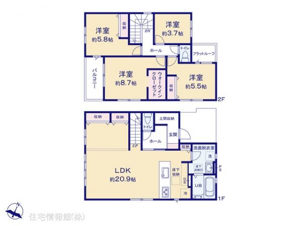 新築戸建 埼玉県さいたま市西区三橋５丁目280-2 JR川越線西大宮駅 4,299万円
