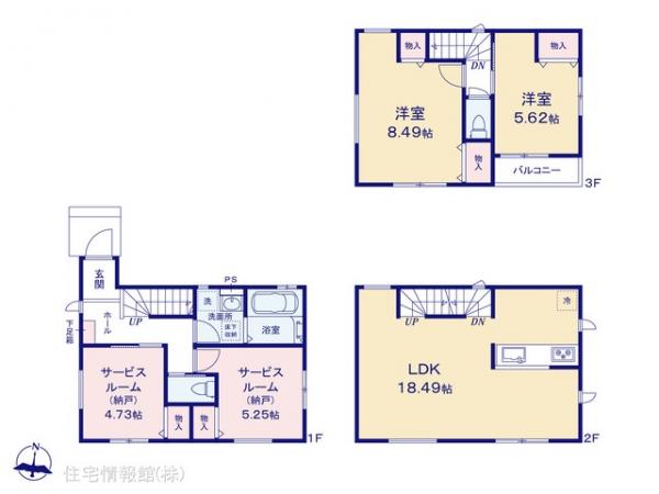 新築戸建 埼玉県川口市芝中田２丁目10-10 JR京浜東北線蕨駅 3,798万円