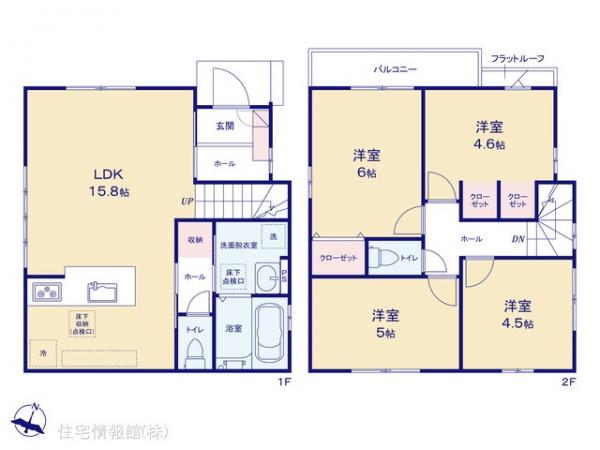 新築戸建 東京都福生市大字熊川620-17 JR五日市線熊川駅 4,390万円