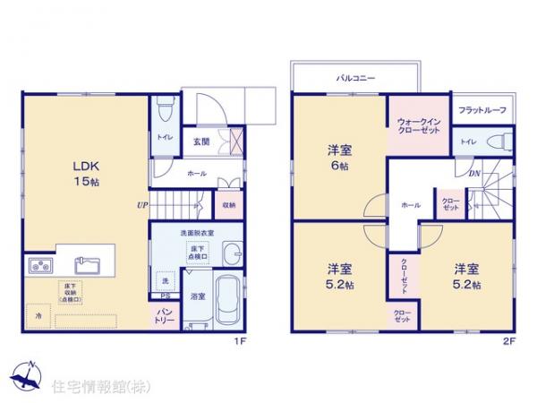 新築戸建 東京都福生市大字熊川620-17 JR五日市線熊川駅 4,390万円