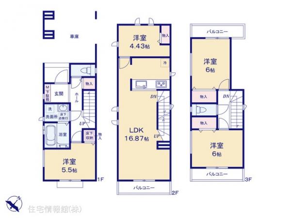 新築戸建 神奈川県横浜市磯子区滝頭２丁目16-13 JR根岸線根岸駅 4,590万円